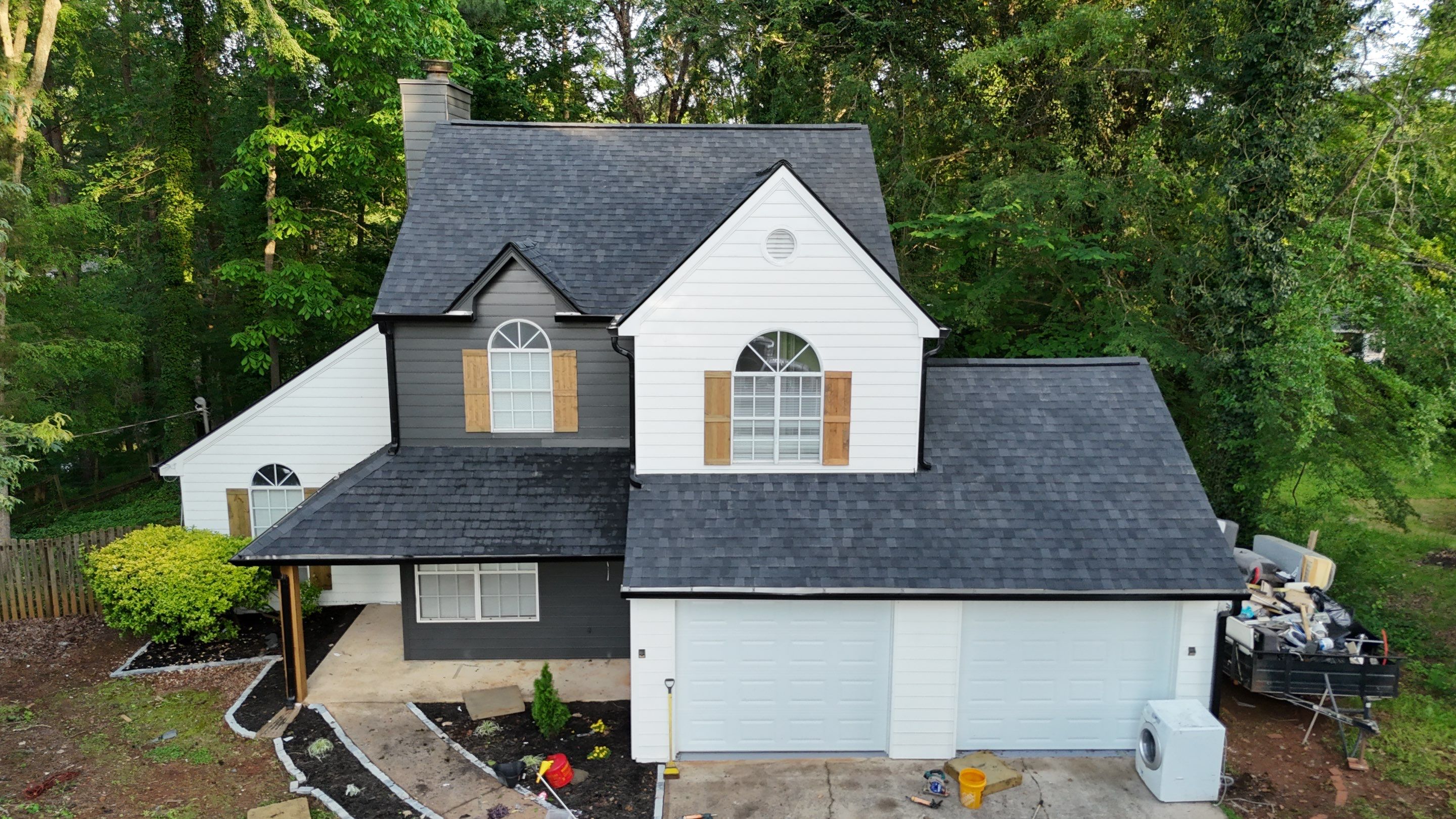 Completed roofing project